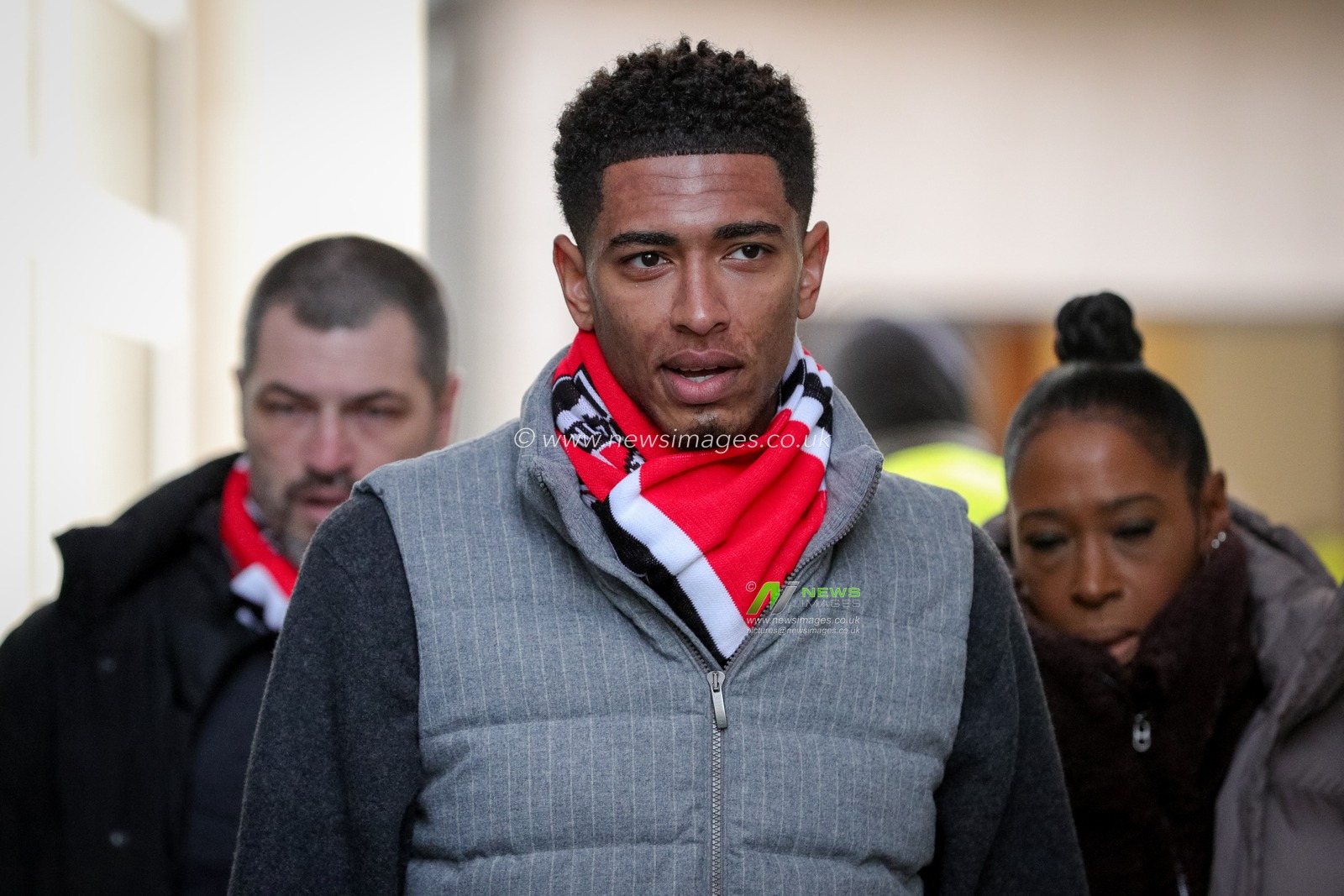 Real Madridâ€™s Jude Bellingham arrives at The MKM Stadium to watch his brother Jobe Bellingham play in todayâ€™s Sky Bet Championship match Hull City vs Sunderland at MKM Stadium, Hull, United Kingdom, 26th December 2023

(Photo by James Heaton/News Images)