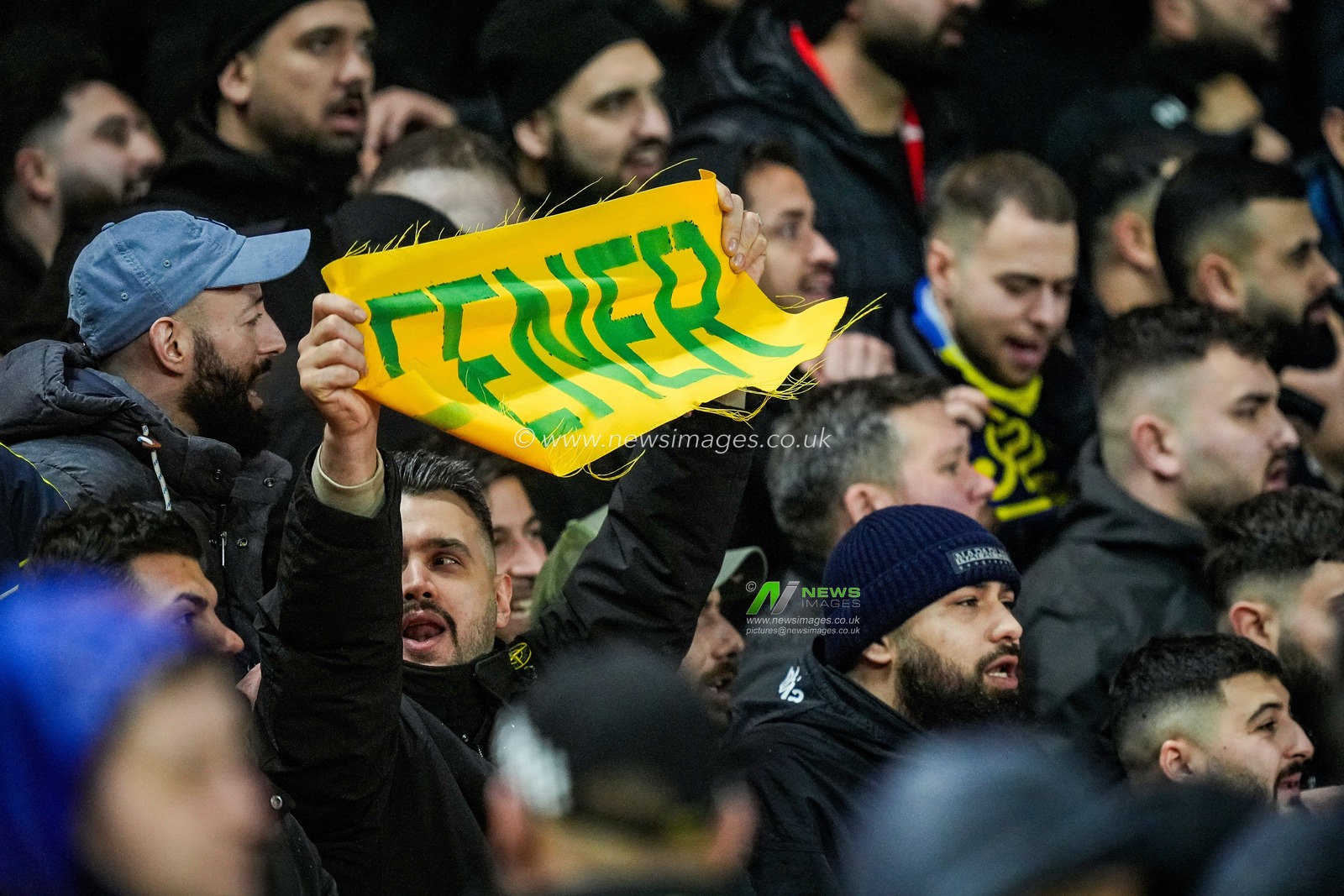 Away fans singing during the UEFA Europa League 
Knockout Round Play-offs match Nottingham Forest vs Fenerbahce at City Ground, Nottingham, United Kingdom on 26 February 2026

(Photo by Maynard Manyowa/News Images)