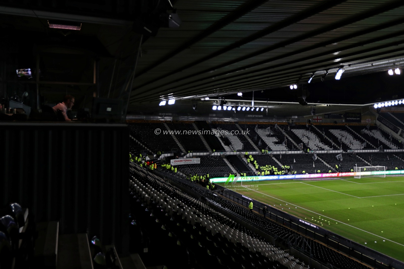 A general view of Pride Park Stadium before the Sky Bet Championship match Derby County vs Sunderland at Pride Park Stadium, Derby, United Kingdom, 21st January 2025

(Photo by Sam Eaden/News Images) 