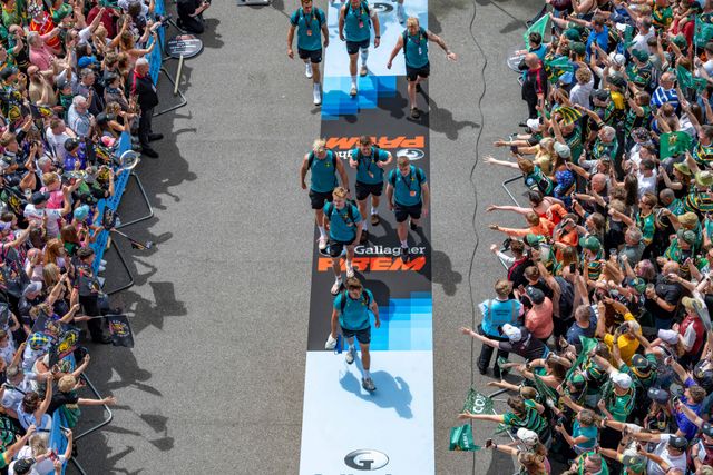 Northampton Saints arriving prior to the Gallagher PREM Final match Northampton Saints vs Exeter Chiefs at Allianz Stadium, Twickenham, United Kingdom on 20 June 2026.

(Photo by Alex Williamson/News Images)