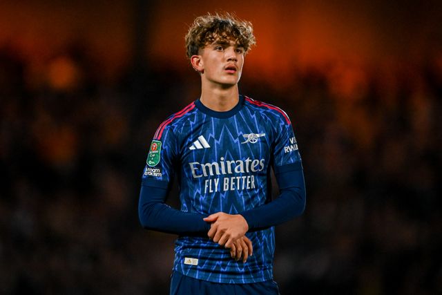 Max Dowman of Arsenal during the Carabao Cup Round 3 match Port Vale vs Arsenal at Vale Park, Burslem, United Kingdom, 24th September 2025

(Photo by Adam Gee/News Images)