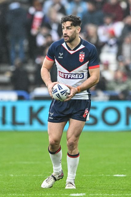 Toby King of England in action during the Rugby League International match England vs Tonga at John Smith's Stadium, Huddersfield, United Kingdom, 28th October 2023

(Photo by Craig Thomas/News Images)