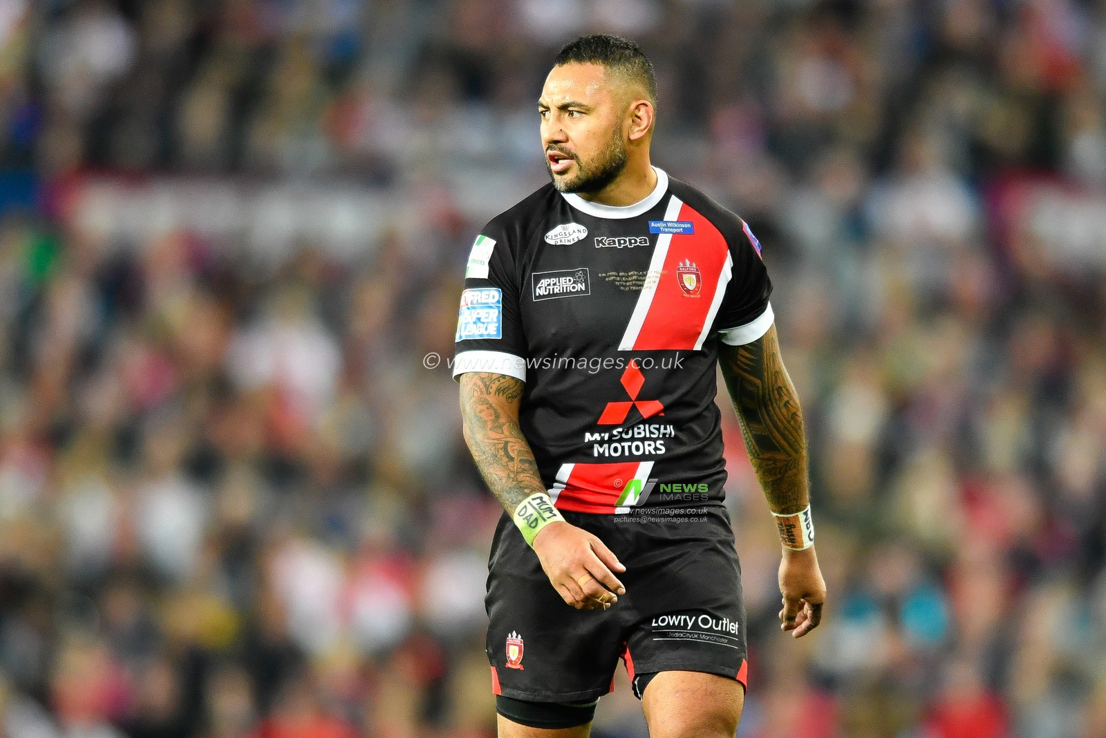 12th October 2019, Old Trafford, Manchester, England; The Grand Final 2019, Saint Helens v Salford Red Devils : Krisnan Inu (26) of Salford Red Devils 

Credit: Simon Whitehead/News Images