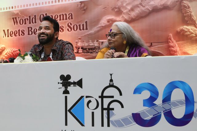 Umesh Mohan Bagade, film director, reacts to his film â€˜Cinemanâ€™ at the media conferences at the 30th Kolkata International Film Festival in Kolkata, India, on December 7, 2024. Pictures by Debajtoti Chakraborty.(Photo: Debajyoti Chakraborty/News Images)