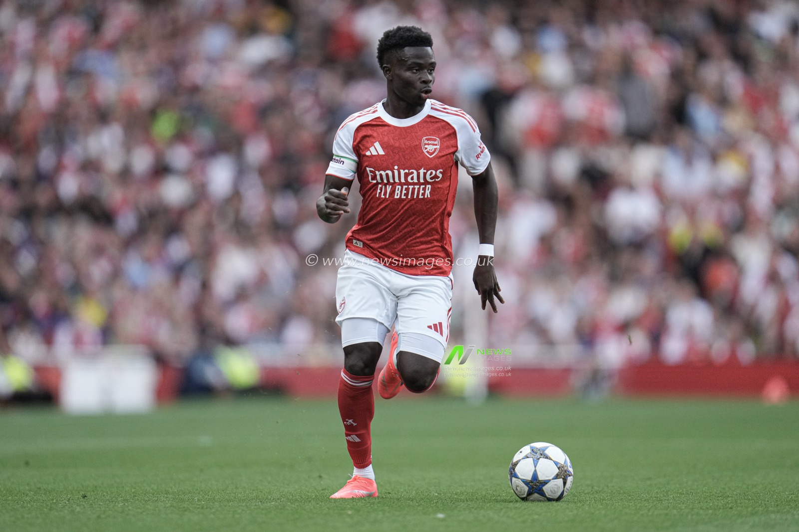 Bukayo Saka of Arsenal during the Pre-season friendly match Arsenal vs Villarreal at Emirates Stadium, London, United Kingdom, 6th August 2025

(Photo by Harvey Murphy/News Images)