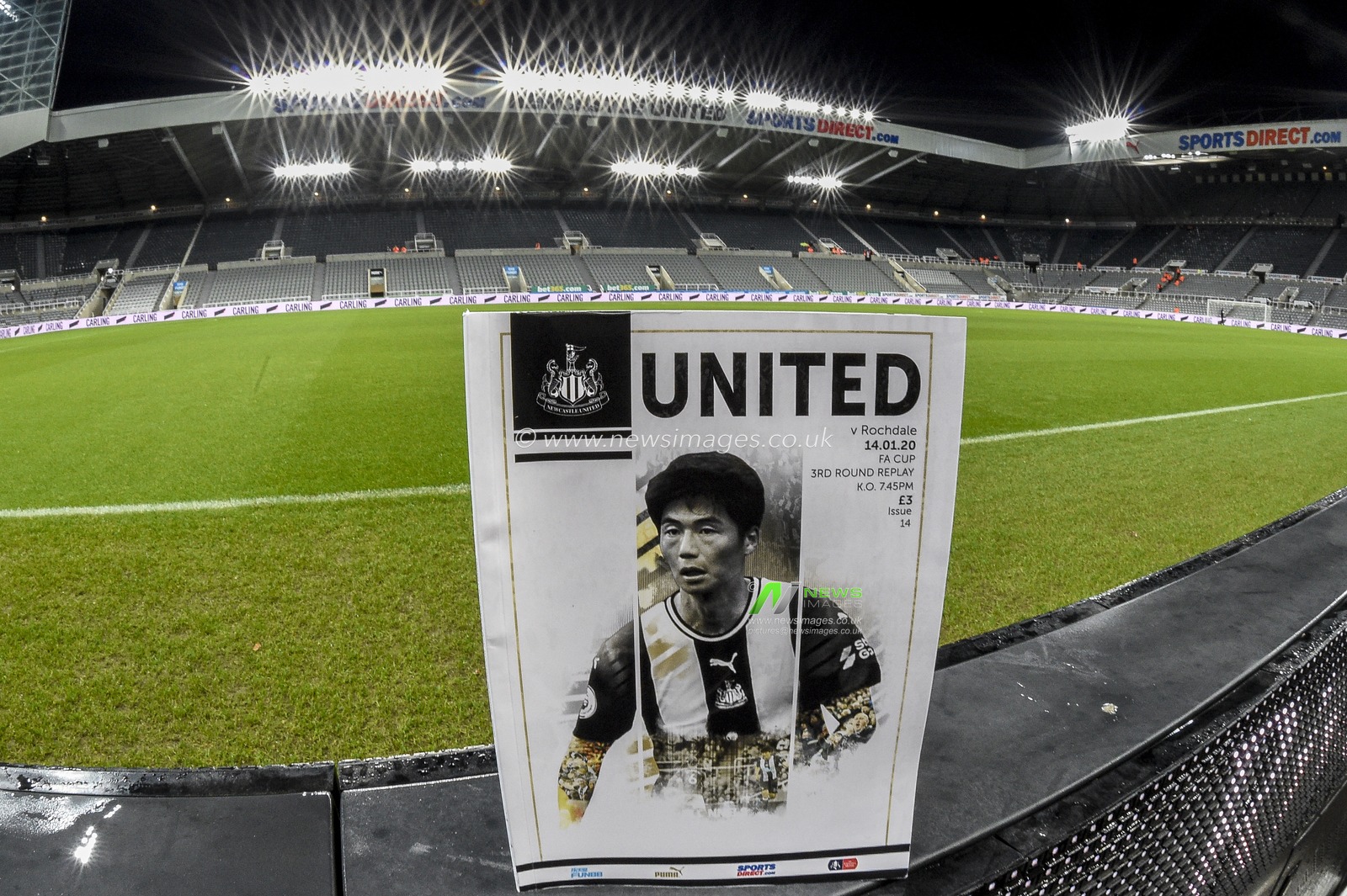 14th January 2020, St. James's Park, Newcastle, England; Emirates FA Cup, Newcastle United v Rochdale : Matchday programme for Newcastle United v Rochdale

Credit: Iam Burn/News Images