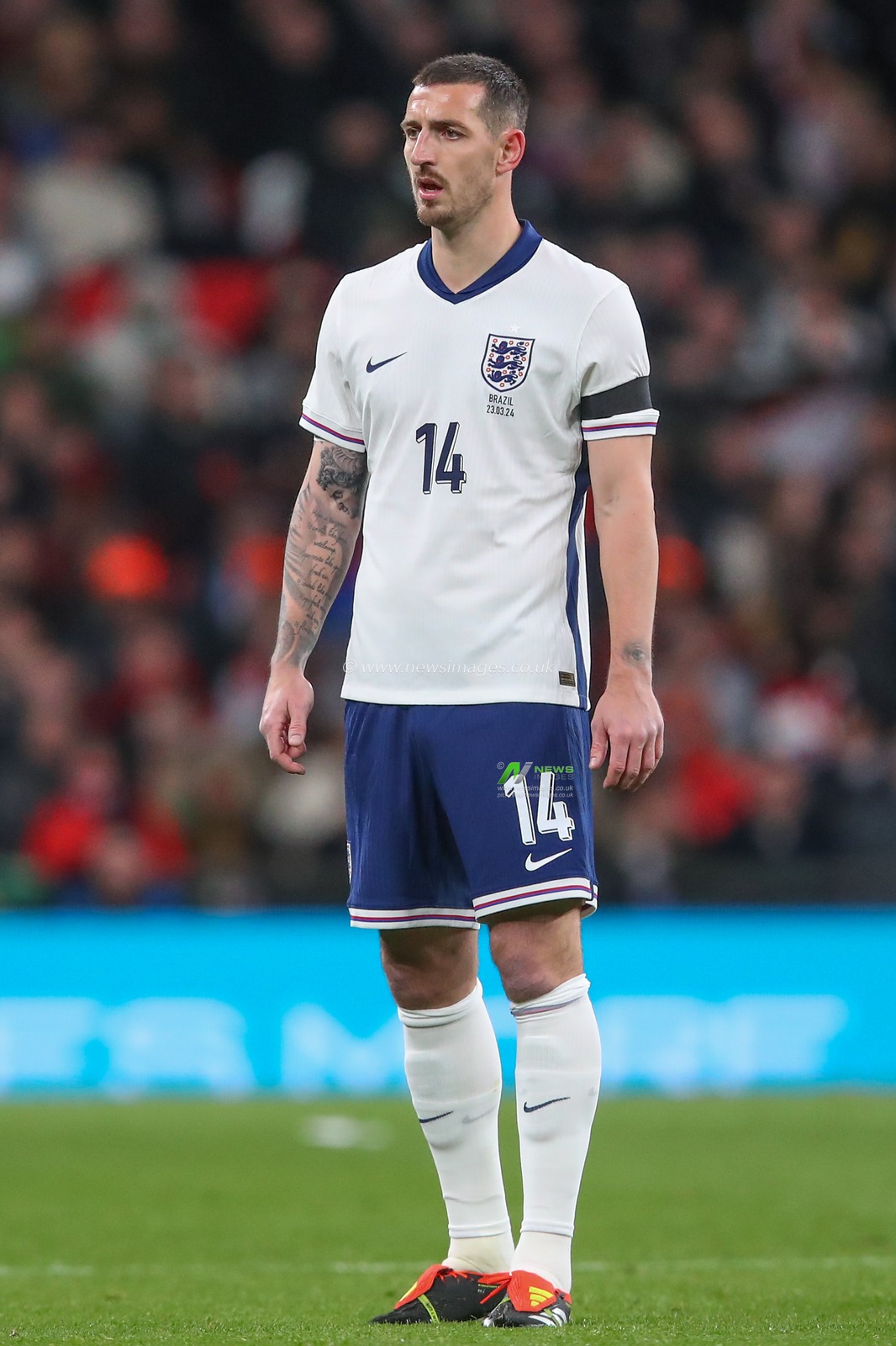 Lewis Dunk of England during the International Friendly match England vs Brazil at Wembley Stadium, London, United Kingdom, 23rd March 2024

(Photo by Gareth Evans/News Images)
