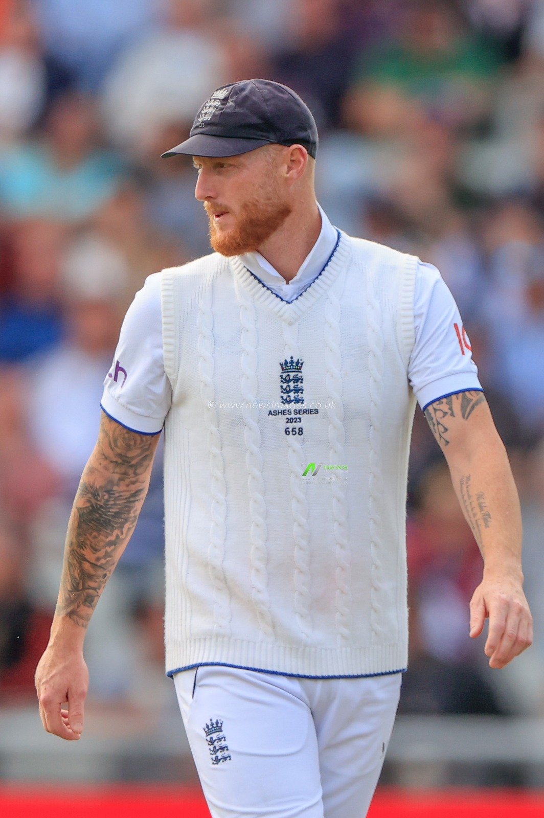Ben Stokes of England in action during the LV= Insurance Ashes Fourth Test Series Day Three Test Series match England vs Australia at Old Trafford, Manchester, United Kingdom, 21st July 2023

(Photo by Conor Molloy/News Images)