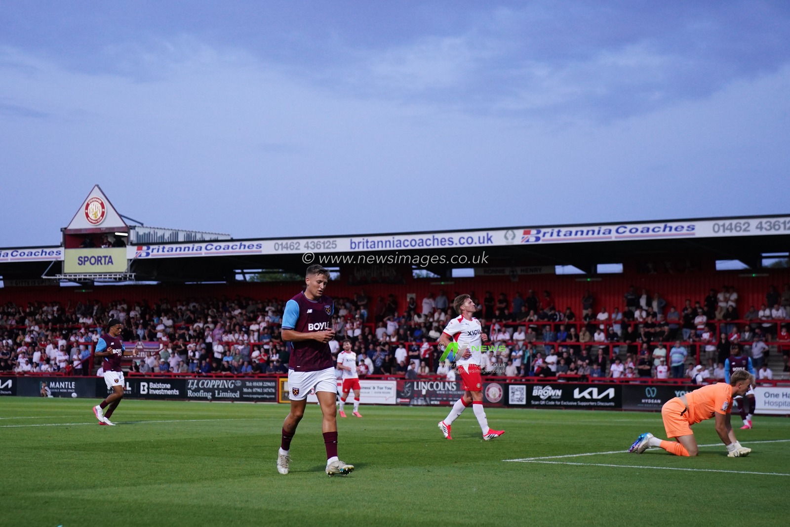 during the pre-season friendly match Stevenage vs West Ham United at Lamex Stadium, Stevenage, United Kingdom on 22 July 2026

(Photo by Harvey Murphy/News Images)