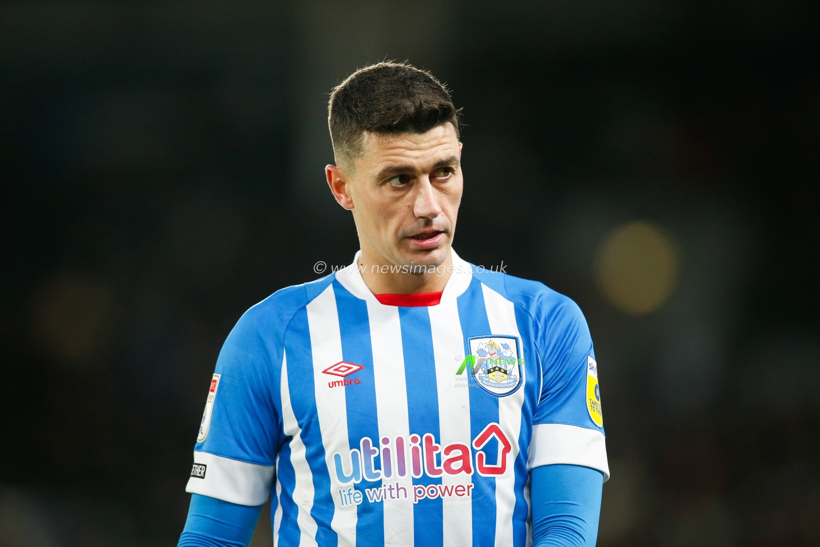 Matthew Lowton #38 of Huddersfield Town during the Sky Bet Championship match Hull City vs Huddersfield Town at MKM Stadium, Hull, United Kingdom, 14th January 2023

(Photo by Ben Early/News Images)