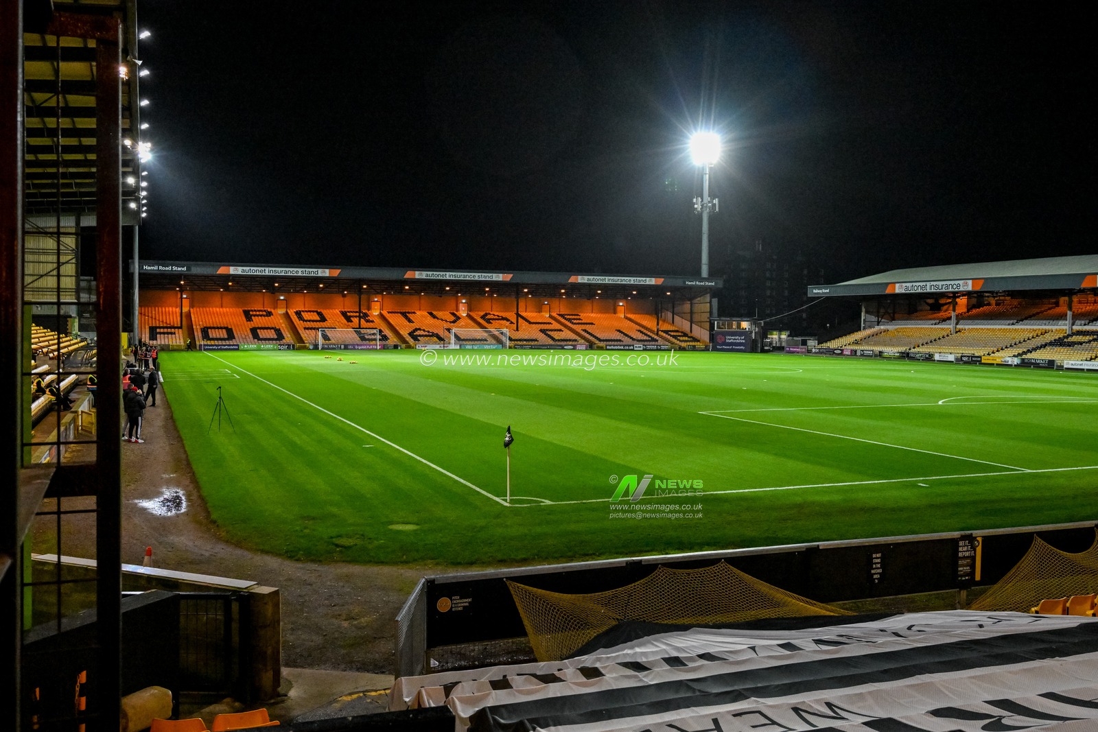 General ground views of Vale Park, home ground for Port Vale FC, during the The Vertu Trophy Group G match Port Vale vs Fleetwood Town at Vale Park, Burslem, United Kingdom, 11th November 2025

(Photo by Adam Gee/News Images)

*** GER AUT SUI OUT ***
