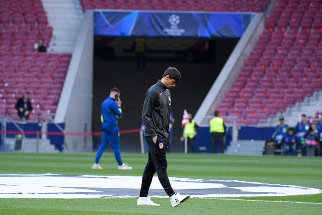 Robin Le Normand of Atletico de Madrid before the UEFA Champions League Quarter Finals match Atletico Madrid vs Barcelona at Riyadh Air Metropolitano, Madrid, Spain on 14 April 2026

(Photo by Samuel Carreno/News Images)