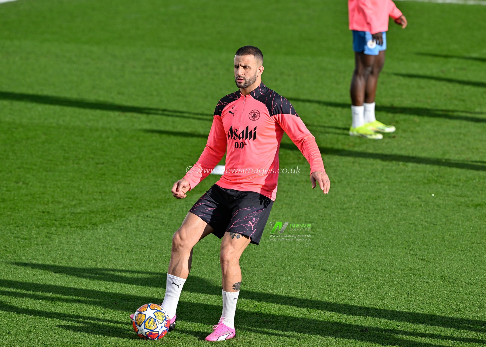 Kyle Walker of Manchester City, during the Manchester City open training Session at Etihad Campus, Manchester, United Kingdom, 5th March 2024

(Photo by Cody Froggatt/News Images)