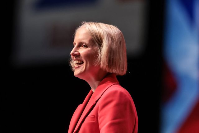 Emma Reynolds MP, Secretary of State for the Environment, Food and Rural Affairs addresses conference during the Labour Party Annual Conference 2025 Day 4 at ACC, Liverpool, United Kingdom, 1st October 2025

(Photo by Mark Cosgrove/News Images)