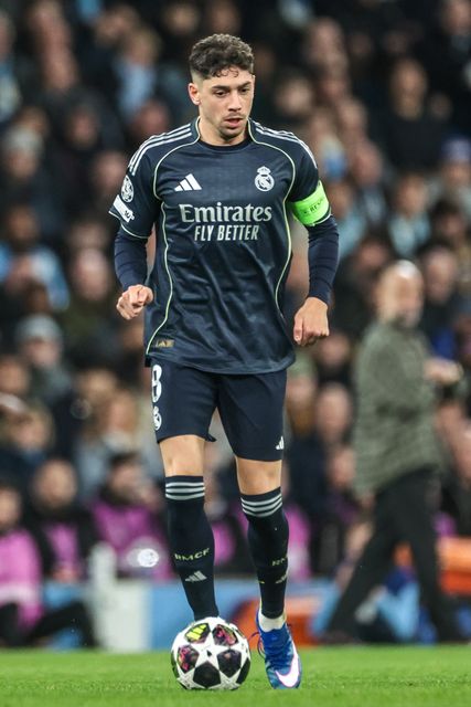 Federico Valverde of Real Madrid during the UEFA Champions League last 16 second leg match Manchester City vs Real Madrid at The City of Manchester Stadium, Manchester, United Kingdom on 17 March 2026

(Photo by Mark Cosgrove/News Images)