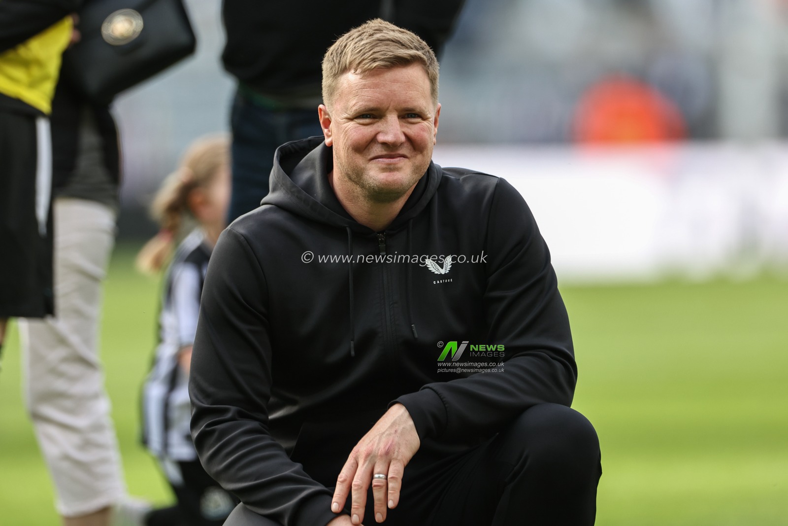 Eddie Howe manager of Newcastle United celebrates after the game during the Premier League match Newcastle United vs Brighton and Hove Albion at St. James's Park, Newcastle, United Kingdom, 11th May 2024

(Photo by Mark Cosgrove/News Images)