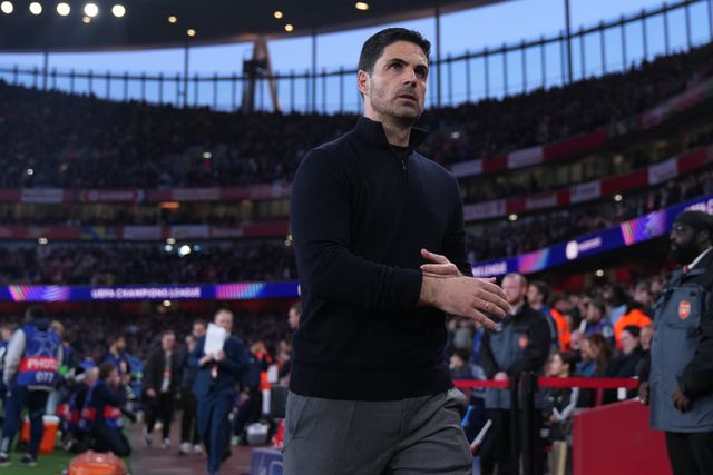 Mikel Arteta manager of Arsenal during the UEFA Champions League Quarter Finals match Arsenal vs Sporting CP at Arsenal stadium, London, United Kingdom on 15 April 2026

(Photo by Harvey Murphy/News Images)