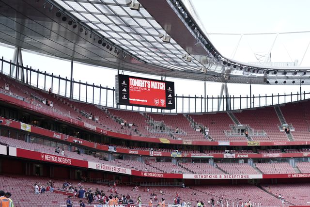 General view of Emirates Stadium ahead of the Pre-season friendly match Arsenal vs Athletic Bilbao at Emirates Stadium, London, United Kingdom, 9th August 2025

(Photo by Harvey Murphy/News Images)