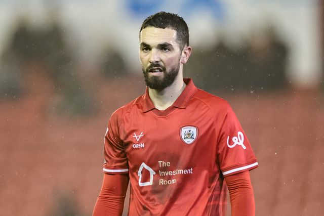 Adam Phillips of Barnsley during the Sky Bet League 1 match Barnsley vs Northampton Town at Oakwell, Barnsley, United Kingdom, 3rd February 2026

(Photo by Mark Cosgrove/News Images)