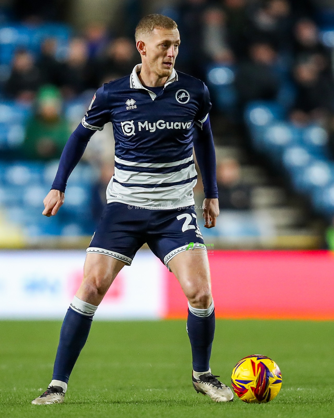 George Saville of Millwall runs with the ball during the Sky Bet Championship match Millwall vs Sheffield United at The Den, London, United Kingdom, 11th December 2024

(Photo by Izzy Poles/News Images)
