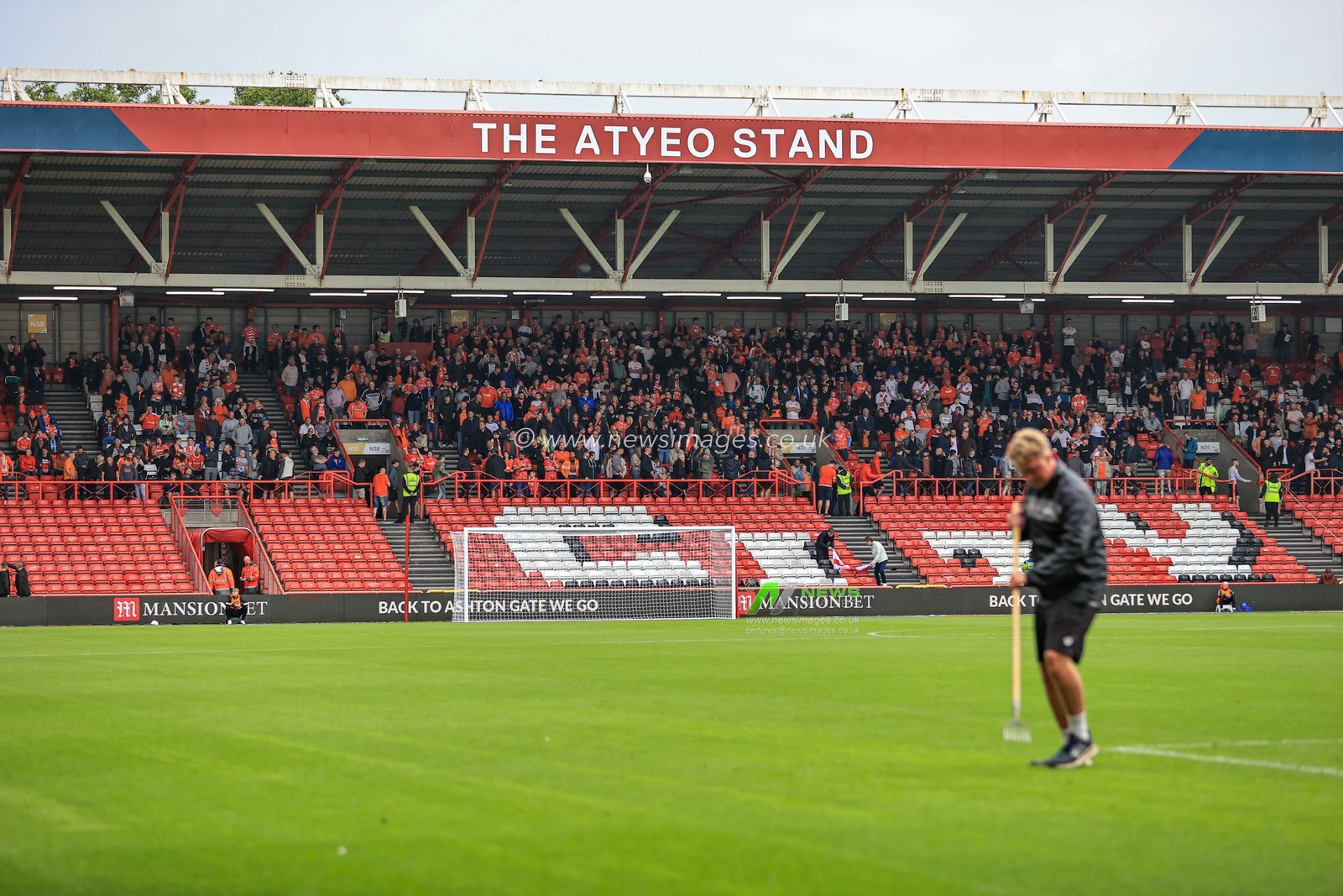 Blackpool fans at Ashton Gate