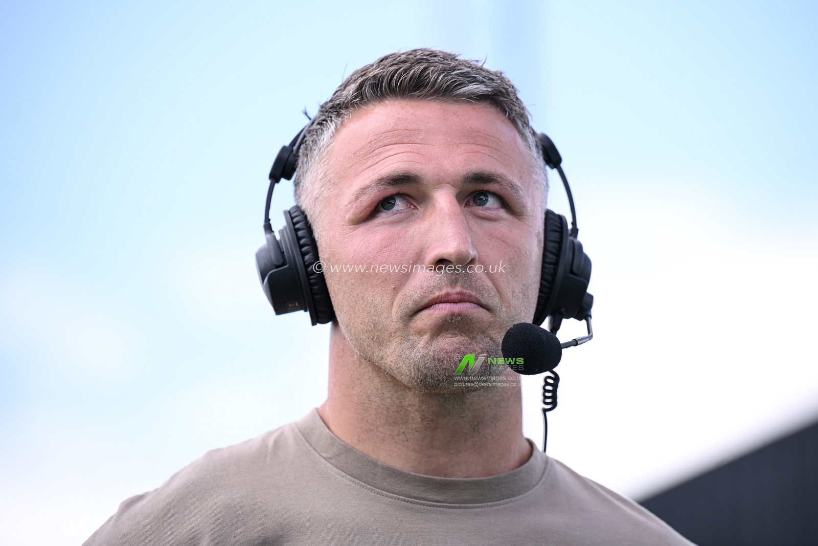 Sam Burgess, Head Coach of Warrington Wolves looks on during a post match interview following the Betfred Super League round 21 match Castleford Tigers vs Warrington Wolves at OneBore Stadium, Castleford, Untied Kingdom on 01 August 2026

(Photo by Ben Roberts/News Images)
