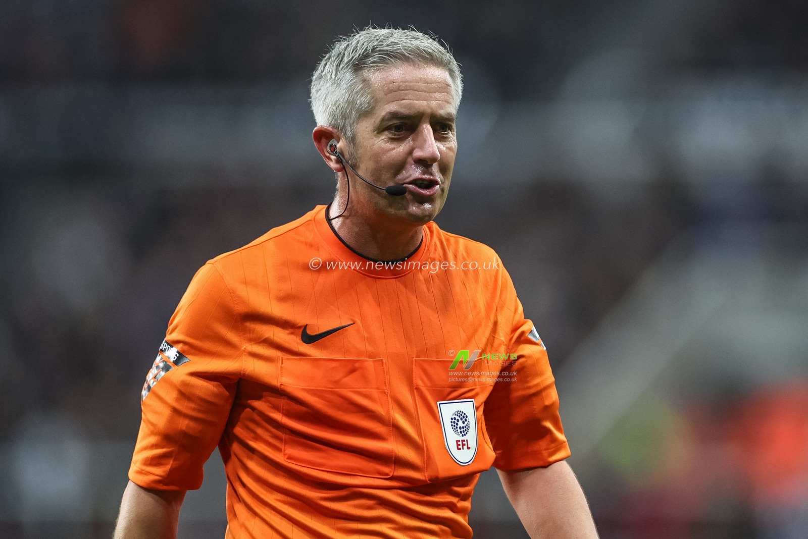 Referee Darren Bond during the Carabao Cup 3rd Round Newcastle United vs AFC Wimbledon at St. James's Park, Newcastle, United Kingdom, 1st October 2024

(Photo by Mark Cosgrove/News Images)