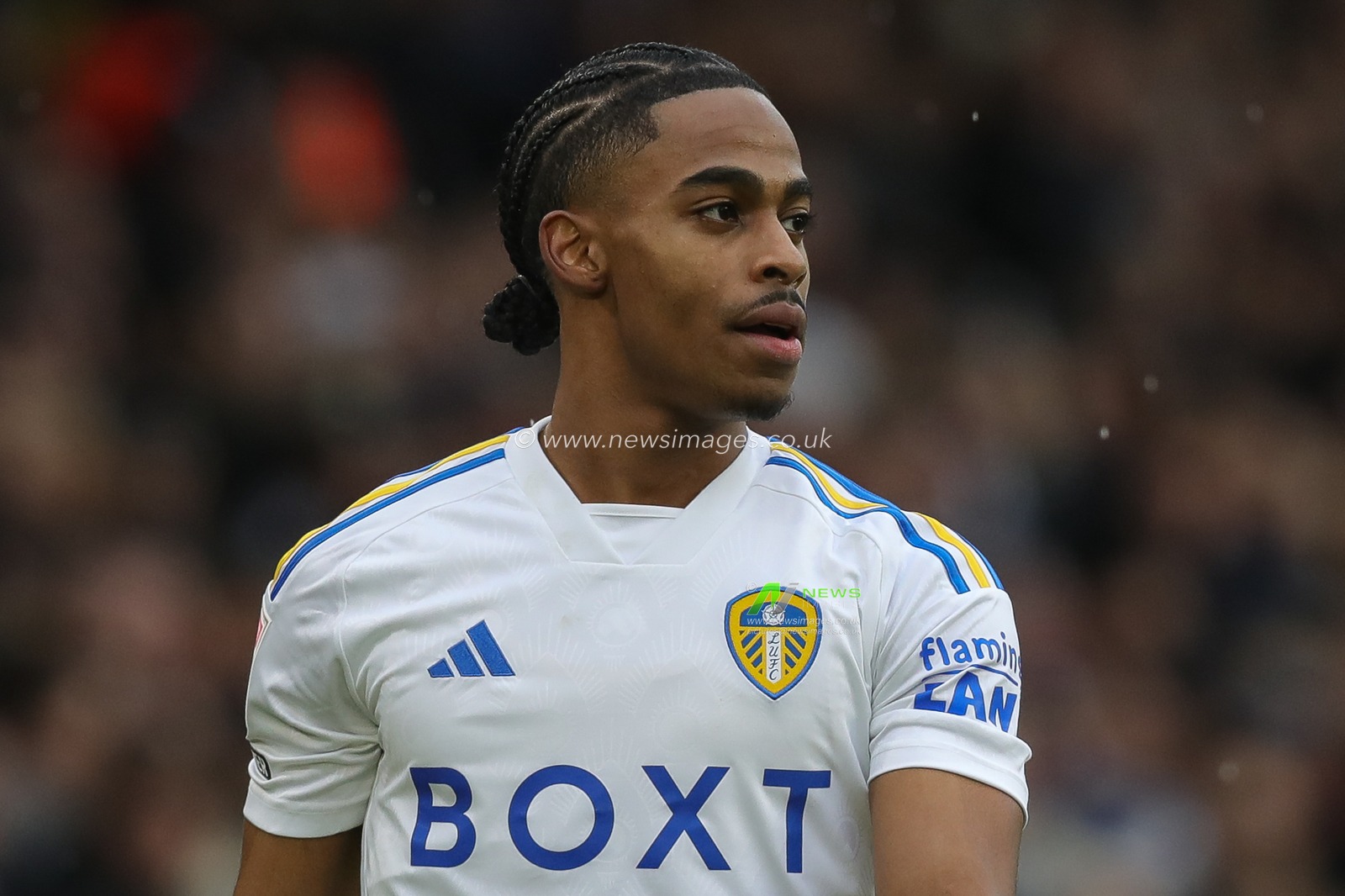 Crysencio Summerville of Leeds United during the Sky Bet Championship match Leeds United vs Rotherham United at Elland Road, Leeds, United Kingdom, 10th February 2024

(Photo by James Heaton/News Images)
