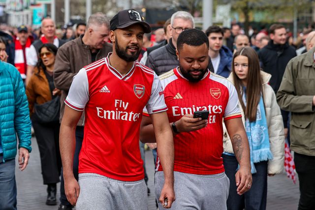 Arsenal fans during the Carabao Cup Final match Arsenal vs Manchester City at Emirates, London, United Kingdom on 22 March 2026

(Photo by Alfie Cosgrove/News Images)