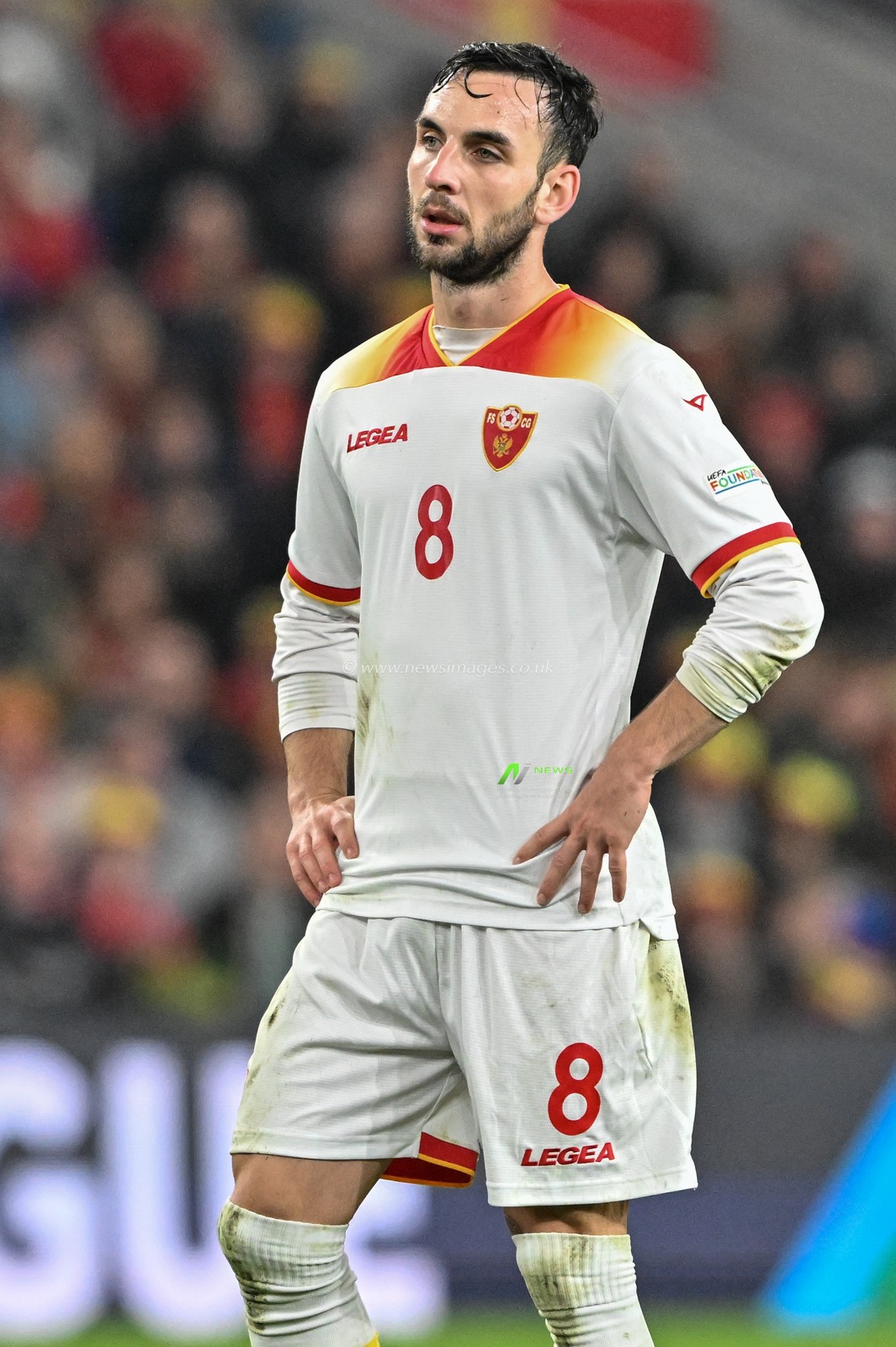 Marko JankoviÄ‡ of Montenegro during the UEFA Nations League - League B - Group 4 match Wales vs Montenegro at Cardiff City Stadium, Cardiff, United Kingdom, 14th October 2024

(Photo by Cody Froggatt/News Images)