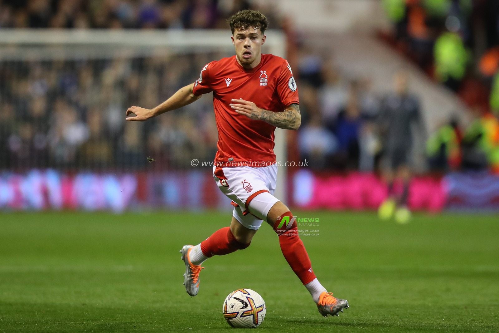 Neco Williams #7 of Nottingham Forest in action during the Premier League match Nottingham Forest vs Aston Villa at City Ground, Nottingham, United Kingdom, 10th October 2022

(Photo by Gareth Evans/News Images)