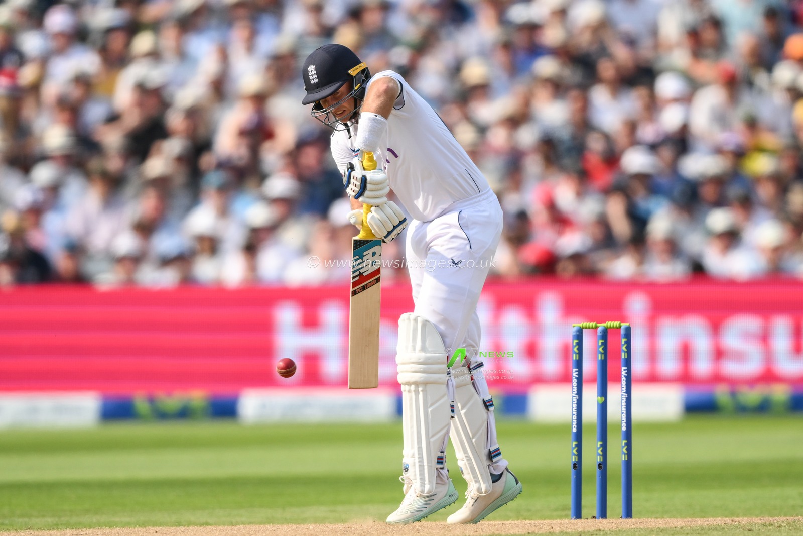 Joe Root of England plays a shot during the LV= Insurance Ashes First Test Series Day 1 England vs Australia at Edgbaston, Birmingham, United Kingdom, 16th June 2023

(Photo by Craig Thomas/News Images)