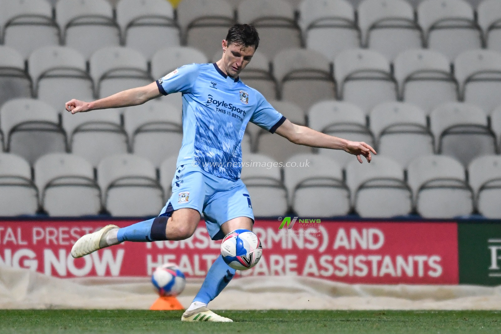 Dominic Hyam #15 of Coventry City clears the ball