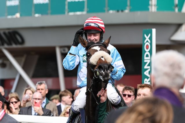 Cruz Control ridden by Stan Sheppard a trained by
Tom Lacey wins the 14:30 William Hill Handicap Chase during the Randox Grand National Day 2024 at Aintree Racecourse, Liverpool, United Kingdom, 13th April 2024

(Photo by Mark Cosgrove/News Images)