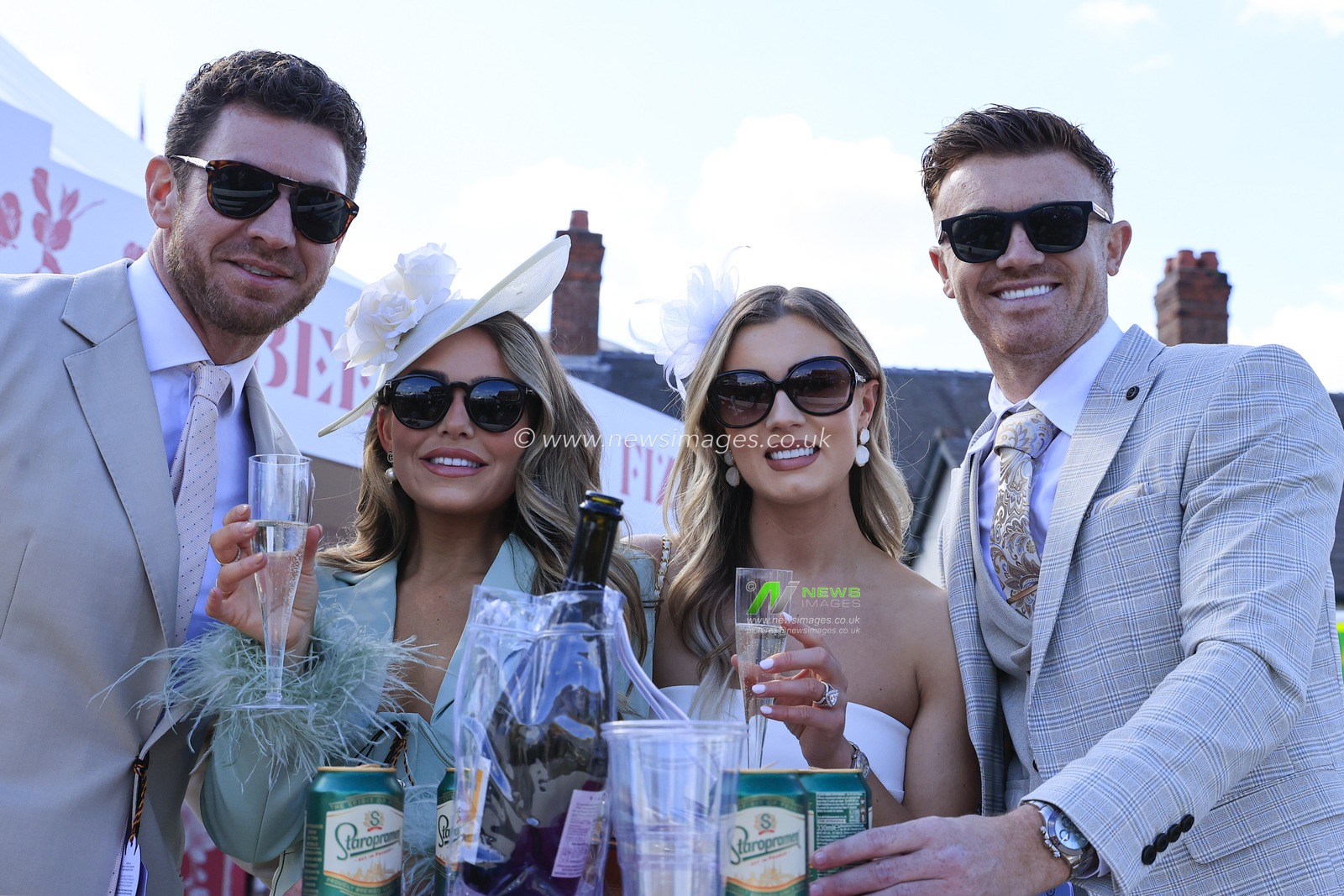 Racegoers enjoying the pre-race entertainment ahead of The Randox Grand National festival 2023 Grand National Day at Aintree Racecourse, Liverpool, United Kingdom, 15th April 2023

(Photo by Conor Molloy/News Images)