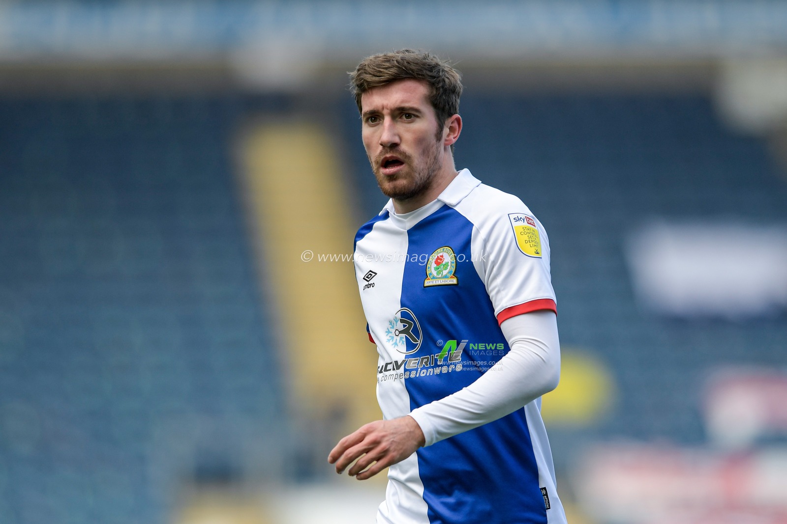 Joe Rothwell #8 of Blackburn Rovers in action during the game
