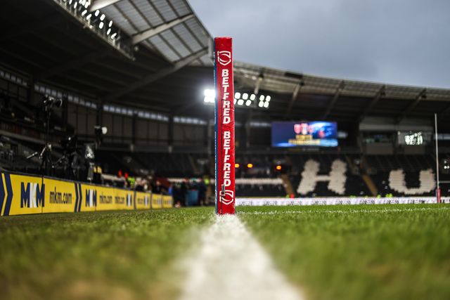 A general view of MKM Stadium ahead of the World Club Challenge 2026 match Hull KR vs Brisbane Broncos at MKM Stadium, Hull, United Kingdom on 19 February 2026

(Photo by Alfie Cosgrove/News Images)