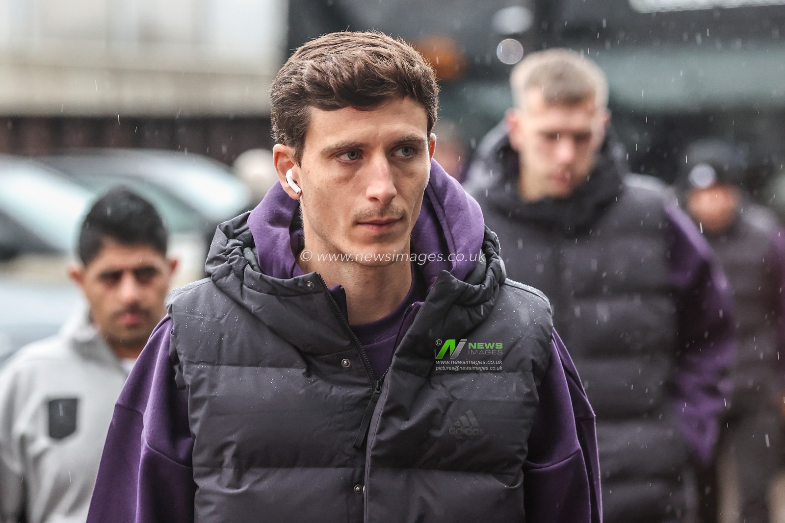 Pau Torres of Aston Villa arrives during the Premier League match Leeds United vs Aston Villa at Elland Road, Leeds, United Kingdom, 23rd November 2025

(Photo by Alfie Cosgrove/News Images)

*** GER AUT SUI OUT ***
