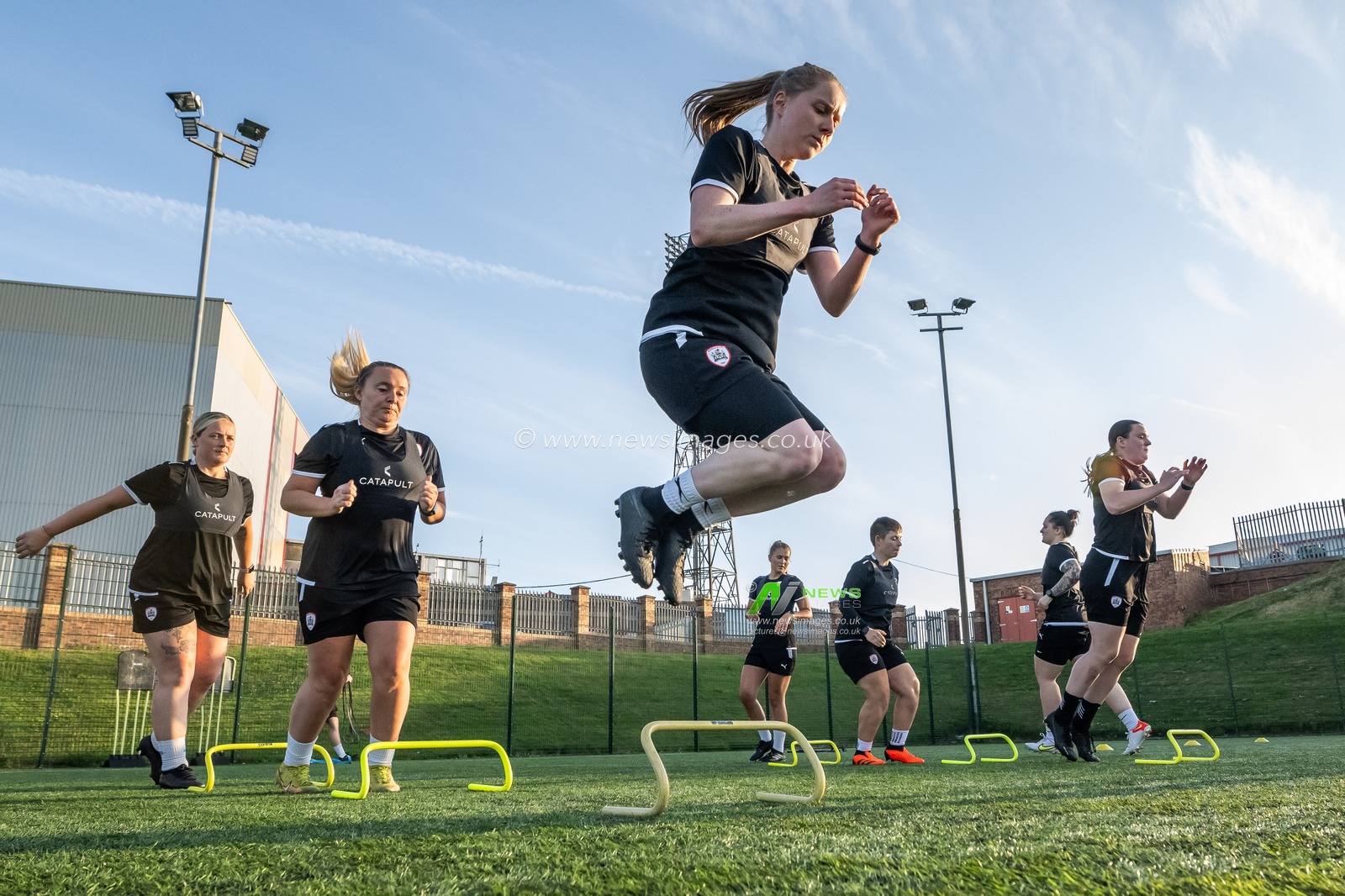 Barnsley FC Women pre-season training at Oakwell, Barnsley, United Kingdom, 17th July 2023

(Photo by Craig Thomas/News Images)