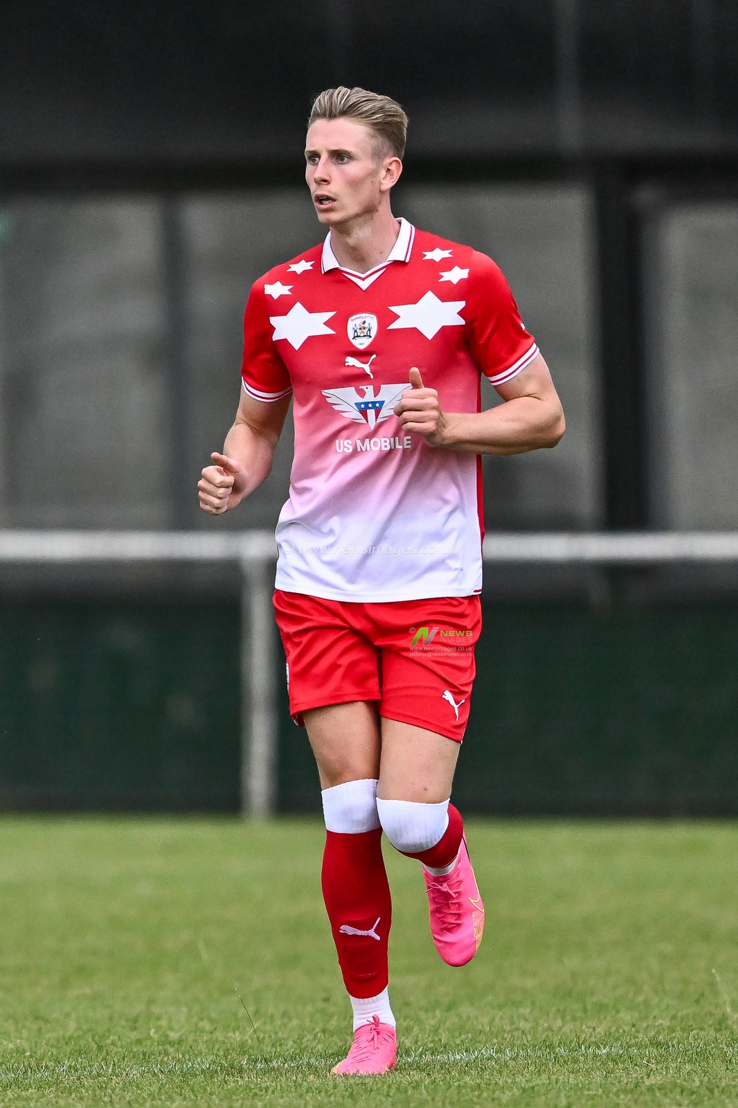 Pre-season friendly match AFC Fylde vs Barnsley at Mill Farm, Fylde, United Kingdom, 8th July 2023

(Photo by Craig Thomas/News Images)