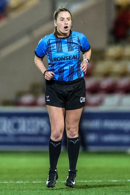 Referee Tara Jones during the Betfred Super League round 8 match York Knights vs Leigh Leopards at LNER Community Stadium, York, United Kingdom on 17 April 2026

(Photo by Alfie Cosgrove/News Images)