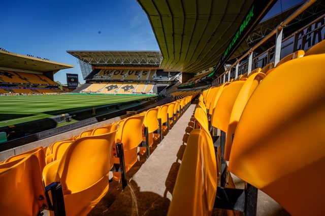 A general view of the pitch and stands during the Premier League match Wolverhampton Wanderers vs Tottenham Hotspur at Molineux, Wolverhampton, United Kingdom on 25 April 2026

(Photo by Maynard Manyowa/News Images)