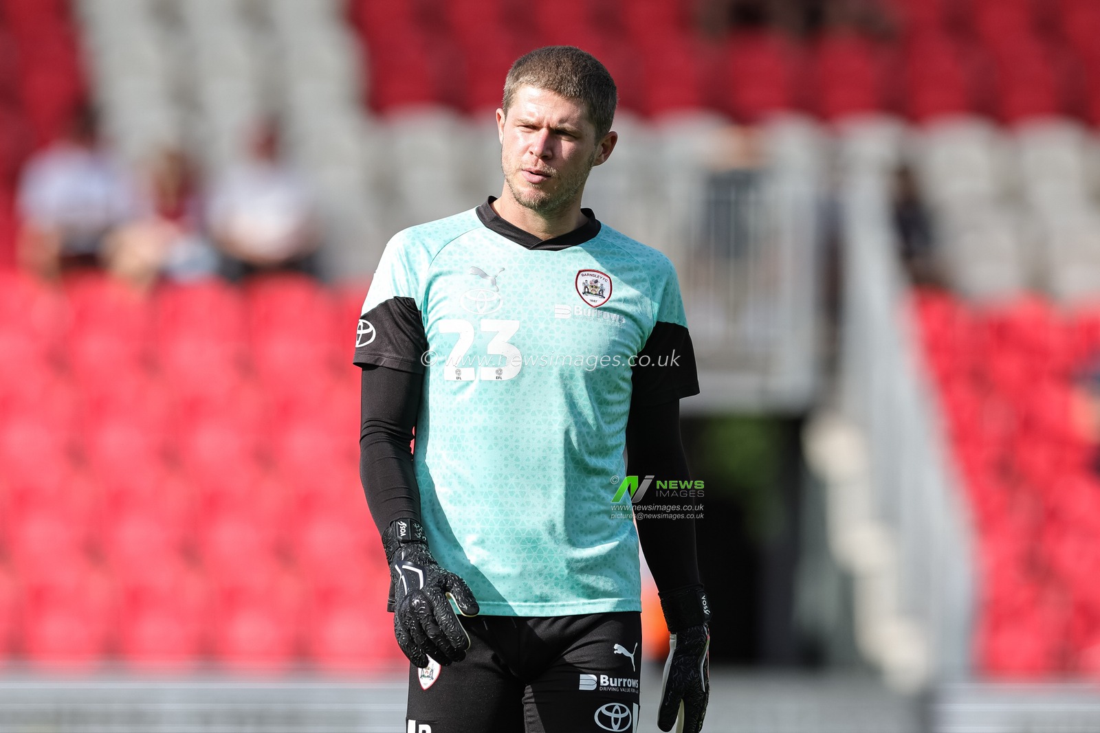 Ben Killip #23 of Barnsley in the pregame warmup session during the Sky Bet League 1 match Exeter City vs Barnsley at St James' Park, Exeter, United Kingdom, 7th October 2023

(Photo by Mark Cosgrove/News Images)