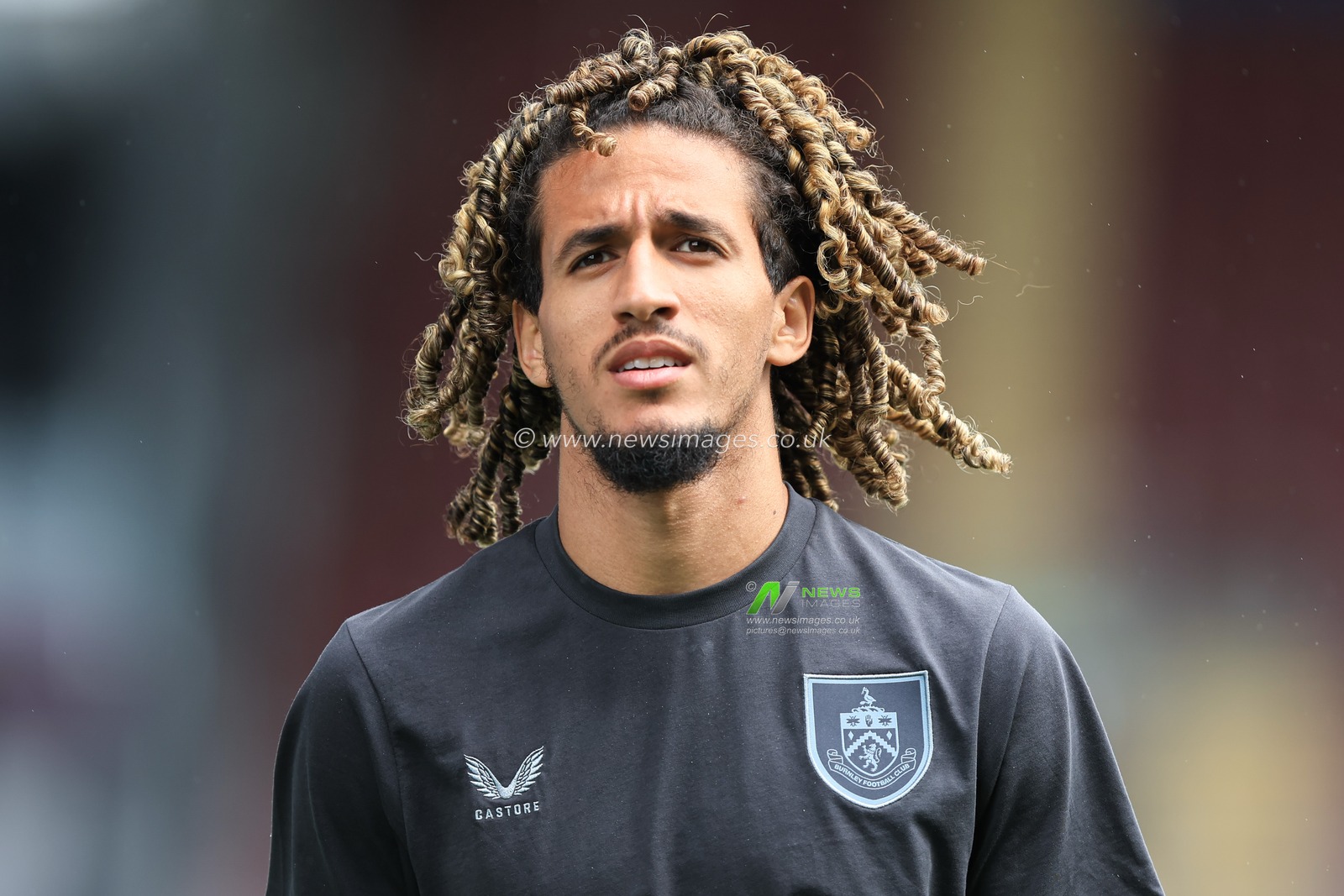 Hannibal Mejbri of Burnley arrives ahead of the Sky Bet Championship match Burnley vs West Ham United at Turf Moor, Burnley, United Kingdom on 16 August 2026

(Photo by Jorge Horsted/News Images)