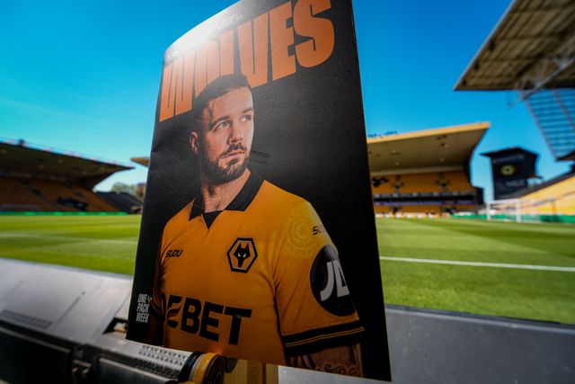 Adam Armstrong of Wolverhampton Wanderers in the match day program during the Premier League match Wolverhampton Wanderers vs Tottenham Hotspur at Molineux, Wolverhampton, United Kingdom on 25 April 2026

(Photo by Maynard Manyowa/News Images)