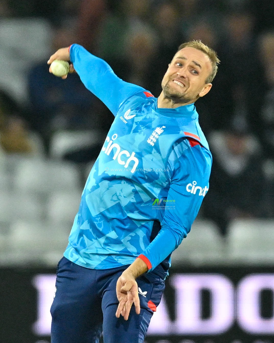 Liam LIVINGSTONE (England) bowling during the First Metro Bank One Day International match England vs Australia at Trent Bridge, Nottingham, United Kingdom, 19th September 2024

(Photo by Mark Dunn/News Images)