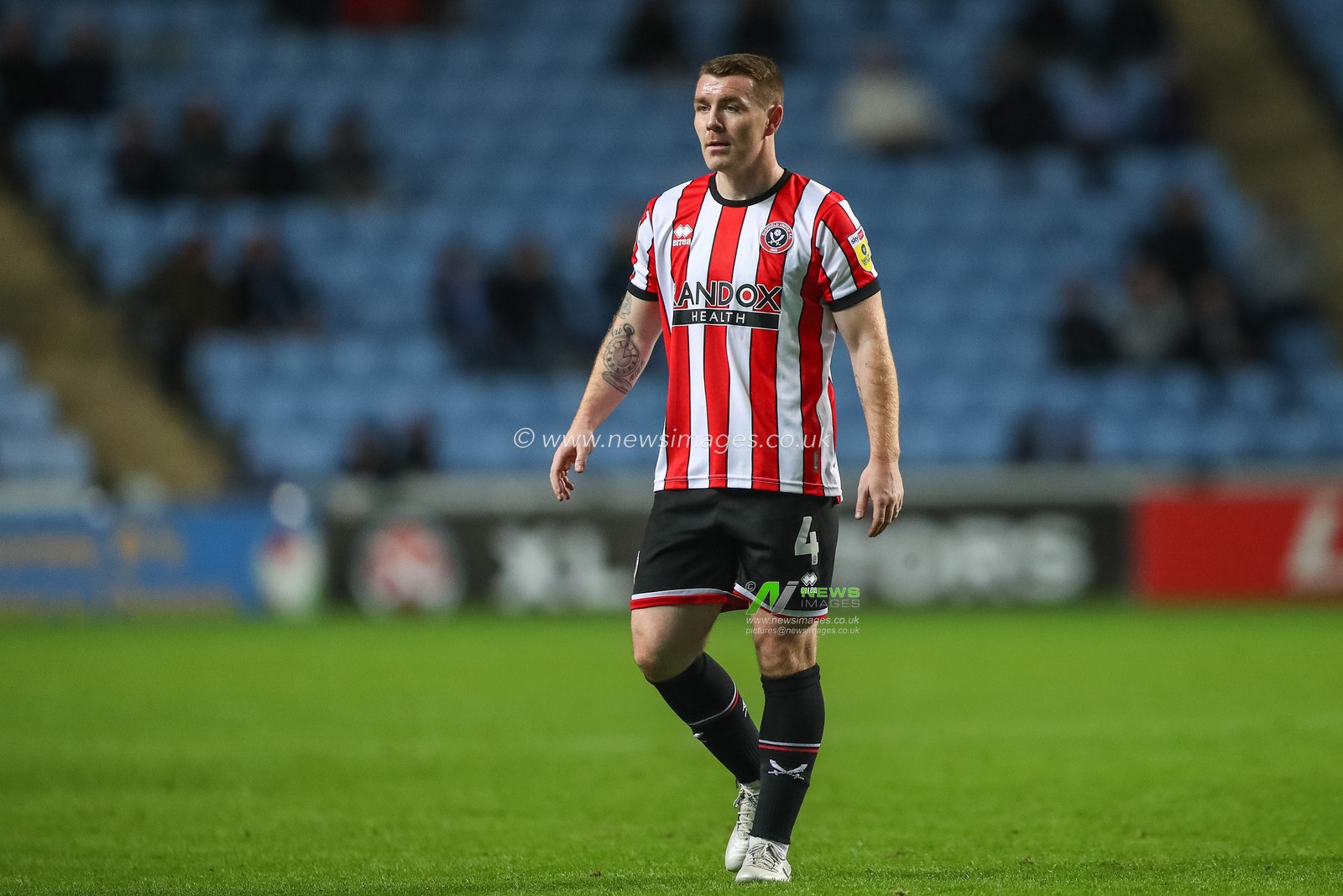 John Fleck #4 of Sheffield United during the Sky Bet Championship match Coventry City vs Sheffield United at Coventry Building Society Arena, Coventry, United Kingdom, 19th October 2022

(Photo by Gareth Evans/News Images)