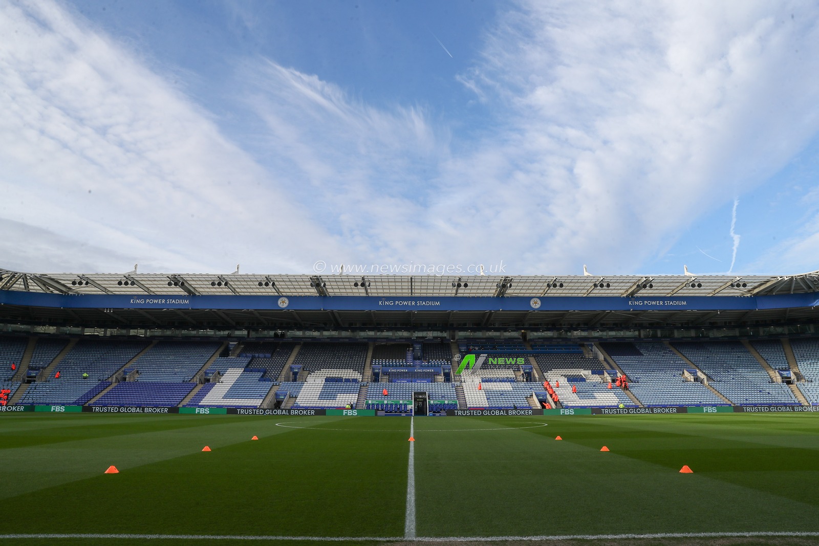 A general view inside of King Power Stadium, home of Leicester City the Sky Bet Championship match Leicester City vs Huddersfield Town at King Power Stadium, Leicester, United Kingdom, 1st January 2024

(Photo by Gareth Evans/News Images)