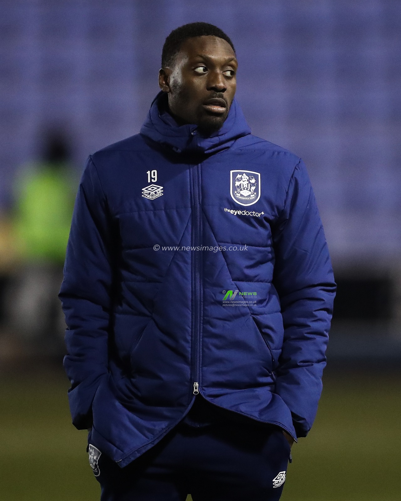 Freddie Ladapo of Huddersfield Town arrives ahead of the Sky Bet League 1 match Shrewsbury Town vs Huddersfield Town at Croud Meadow, Shrewsbury, United Kingdom, 18th February 2025

(Photo by Gareth Evans/News Images)
