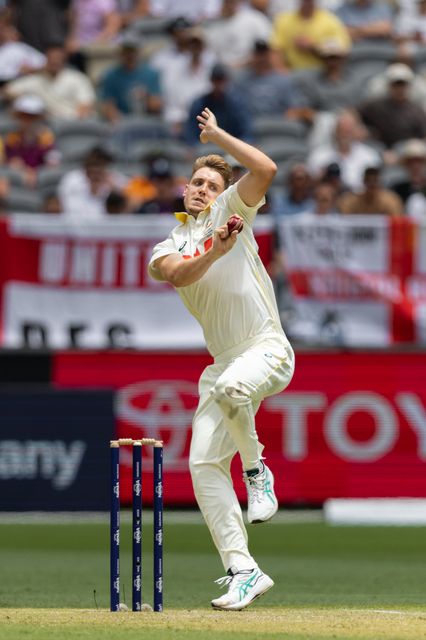 Cameron Green of Australia bowls during the NRMA Insurance Ashes First Test Day 2 Australia vs England at Optus Stadium, Perth, Australia, 22nd November 2025

(Photo by Santanu Banik/News Images)

*** GER AUT SUI OUT ***